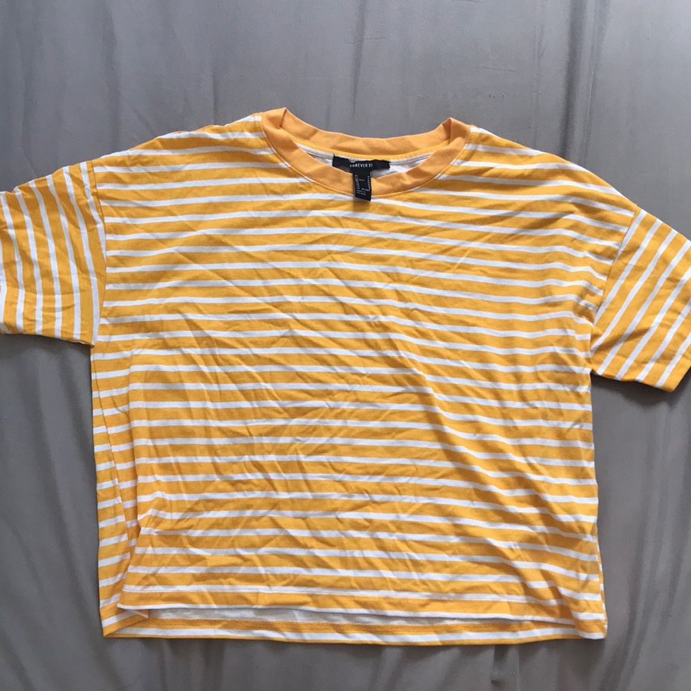 forever 21 boxy striped top